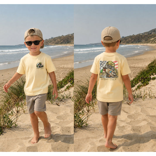 River + Pine Lab & Mallard Patriotic Toddler Tee