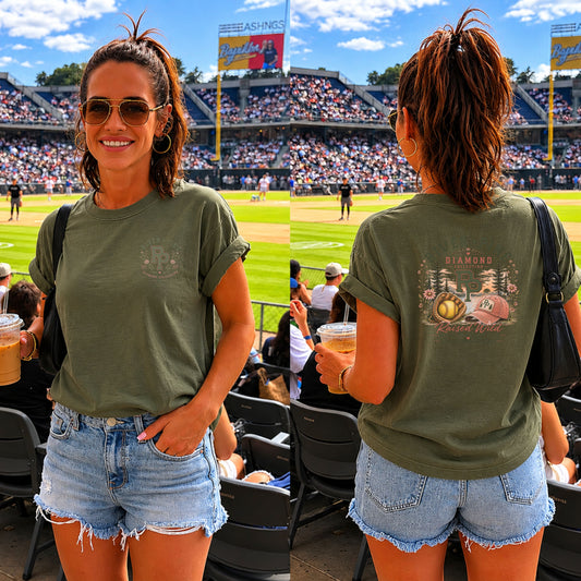 River + Pine Diamond Collection Vintage Softball Women's T‑Shirt
