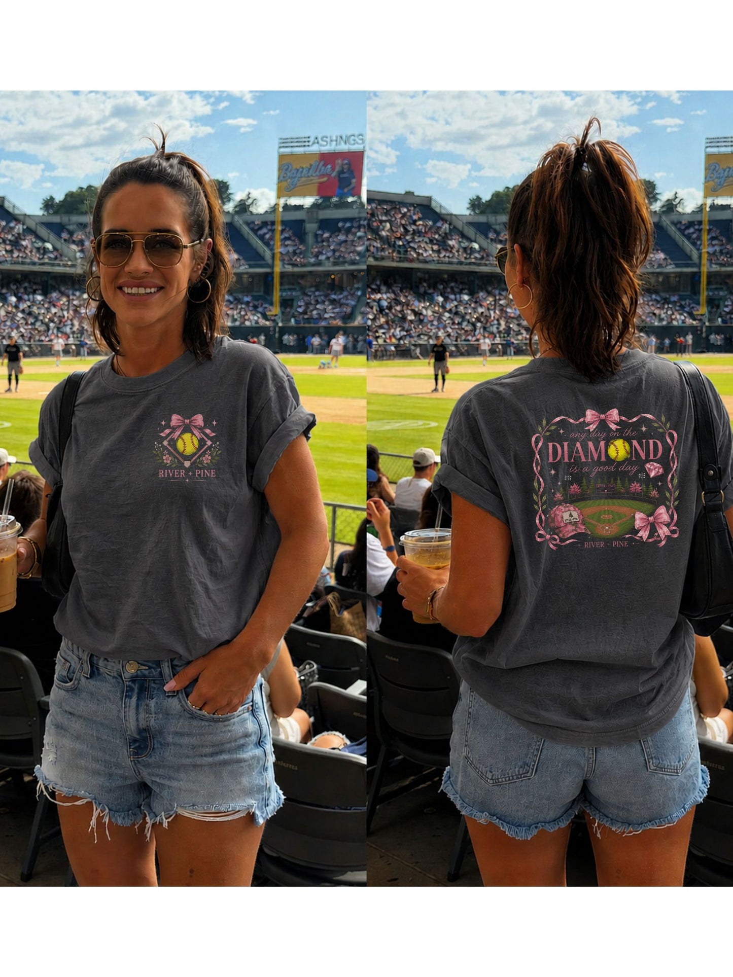 River + Pine - Anyday on the Diamond is a Good Day Women's Tee