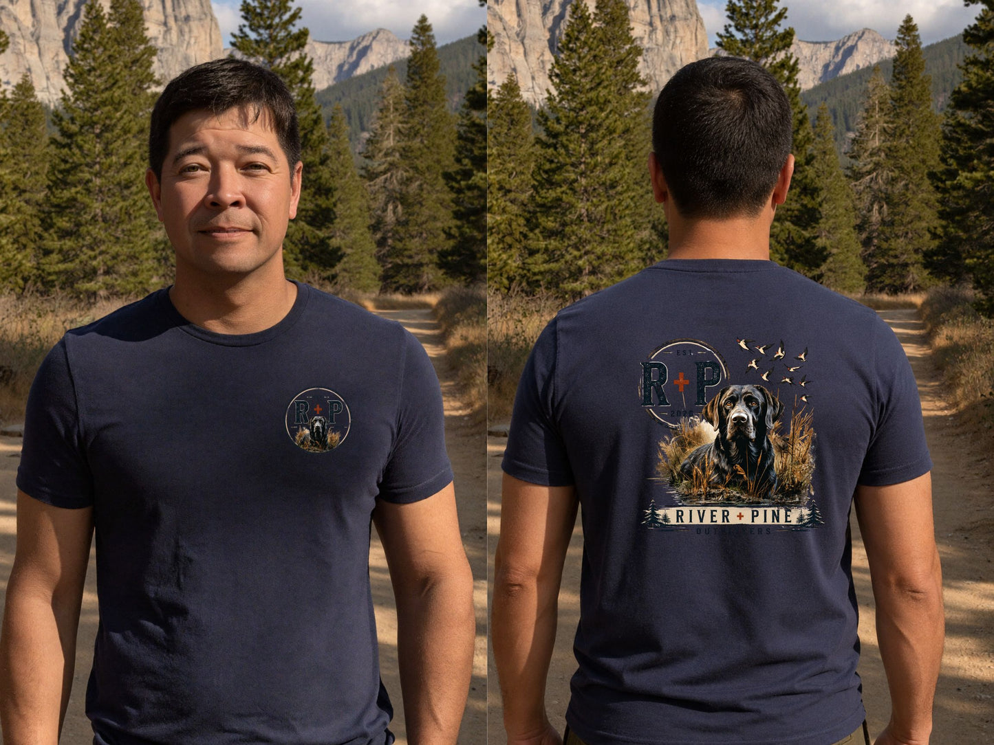R+P Black Dog in Reeds  Men's Tee