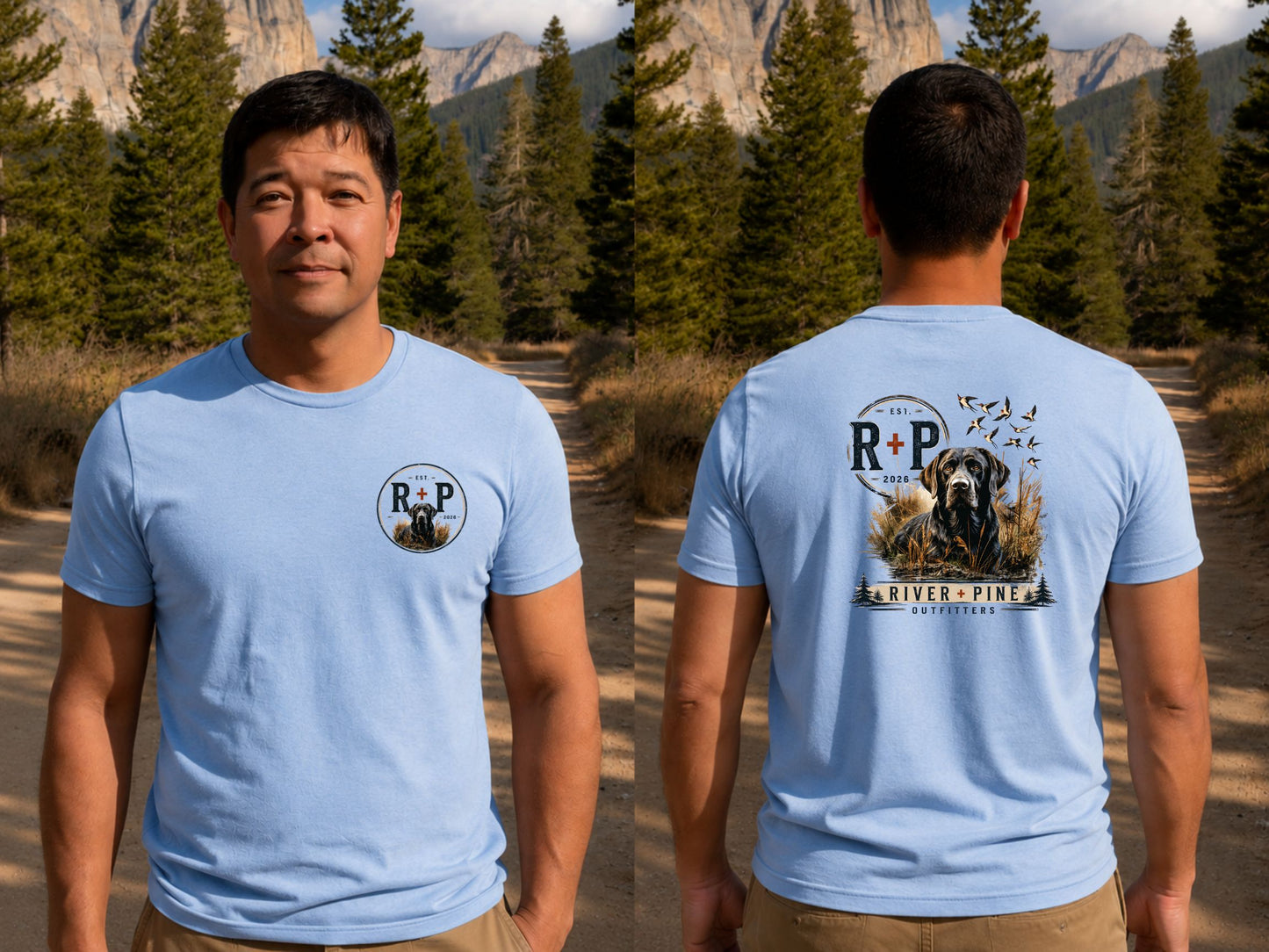 R+P Black Dog in Reeds  Men's Tee