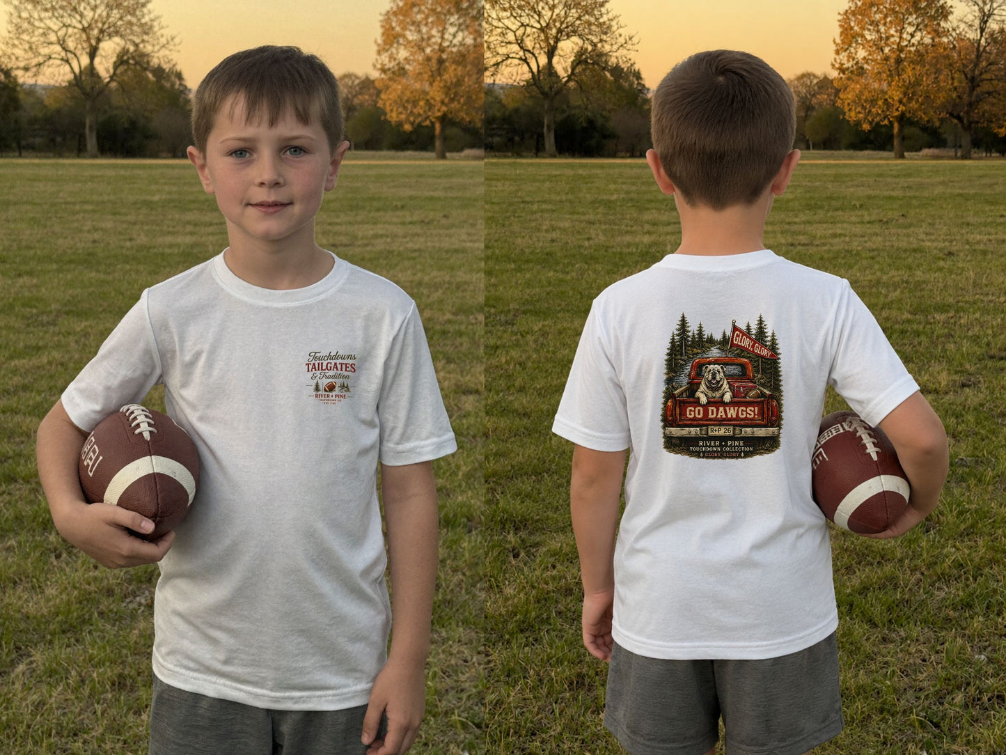 River + Pine Tailgate Collection — 'Go Dawgs!'  Youth TShirt