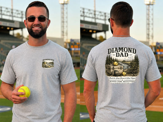 River + Pine - Diamond Dad T-Shirt – Vintage Cooler and Softballs