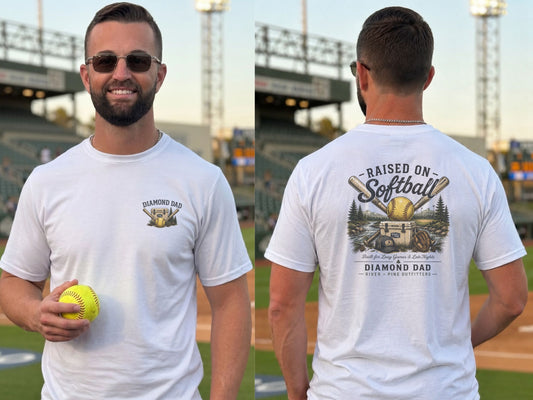 River + Pine - Diamond Dad Tee - Cooler Bats, & Softballs