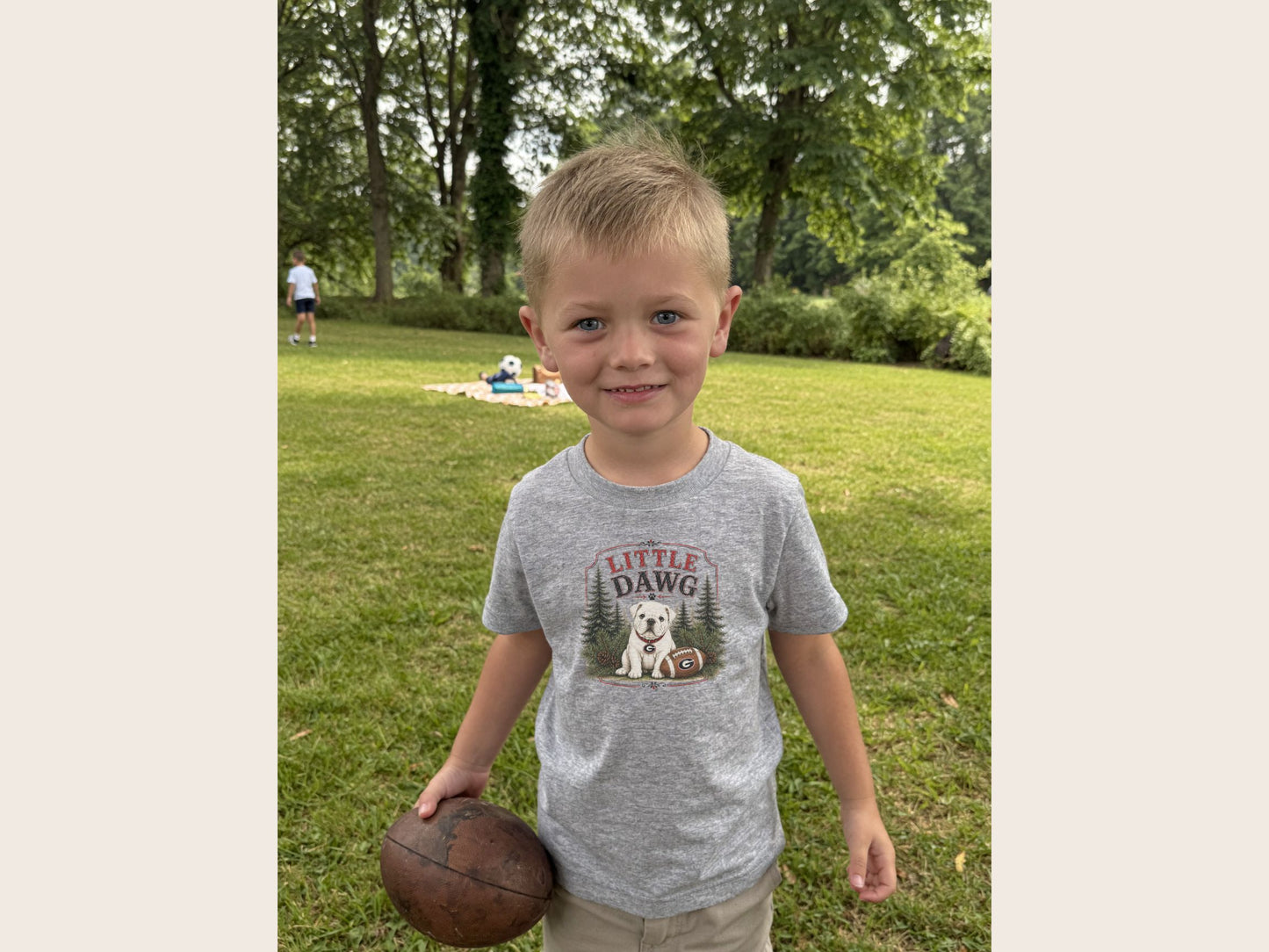 Little Dawg Toddler Tee — Cute Puppy Football T‑Shirt for Kids (Unisex)