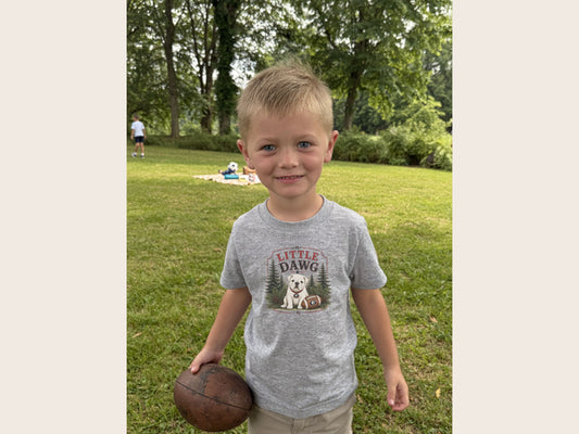 Little Dawg Toddler Tee — Cute Puppy Football T‑Shirt for Kids (Unisex)