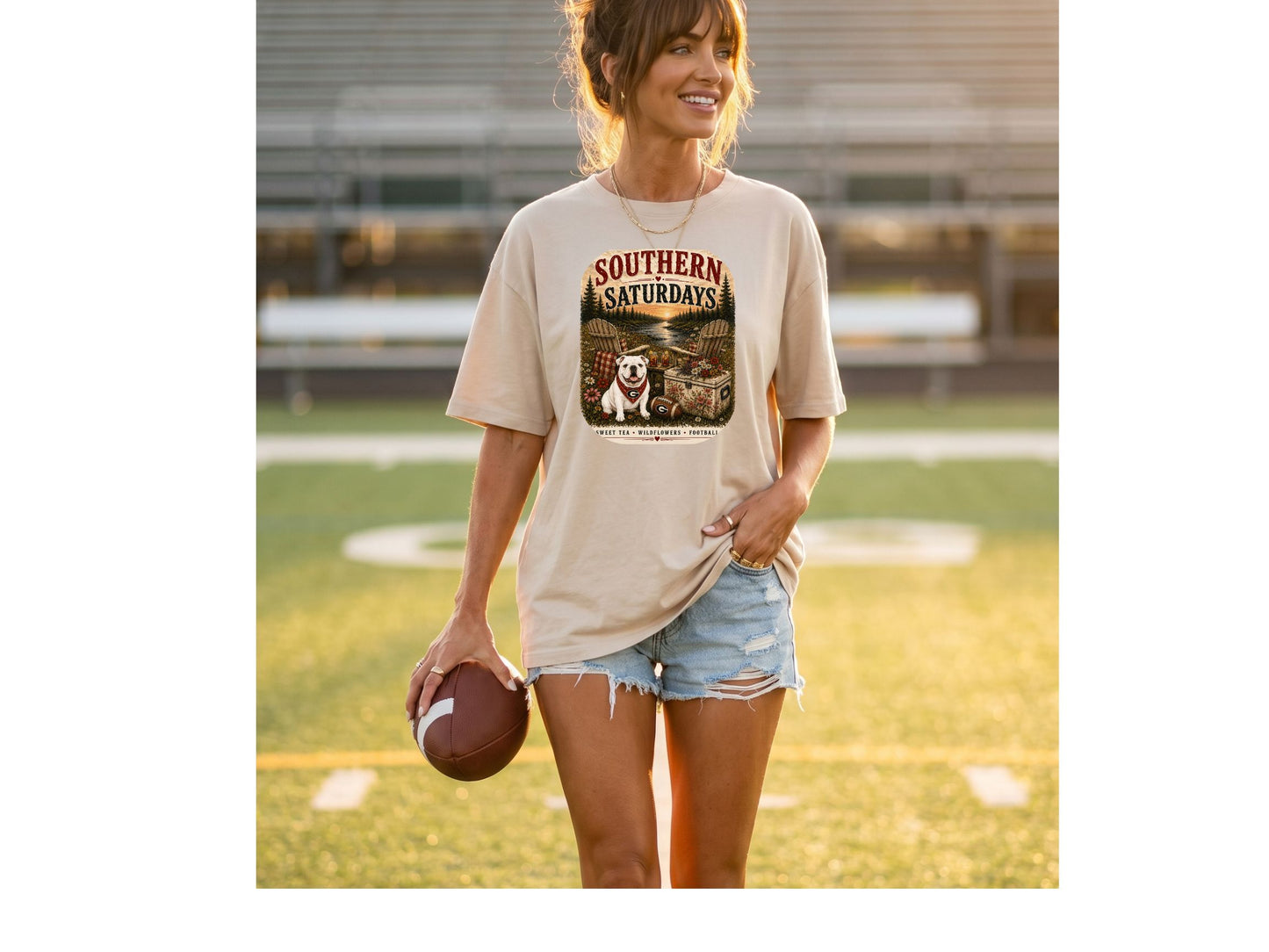 River + Pine - Southern Saturdays Womens UGA Tee