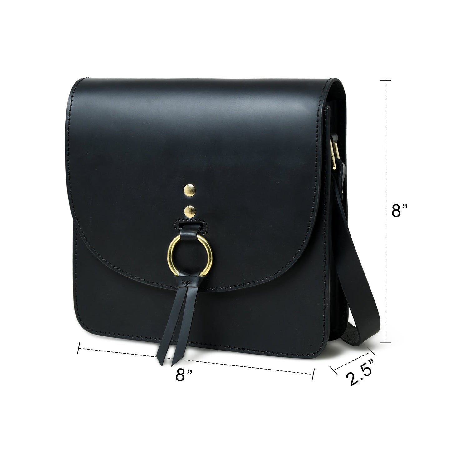 Black Elegance Crossbody Sling Bag