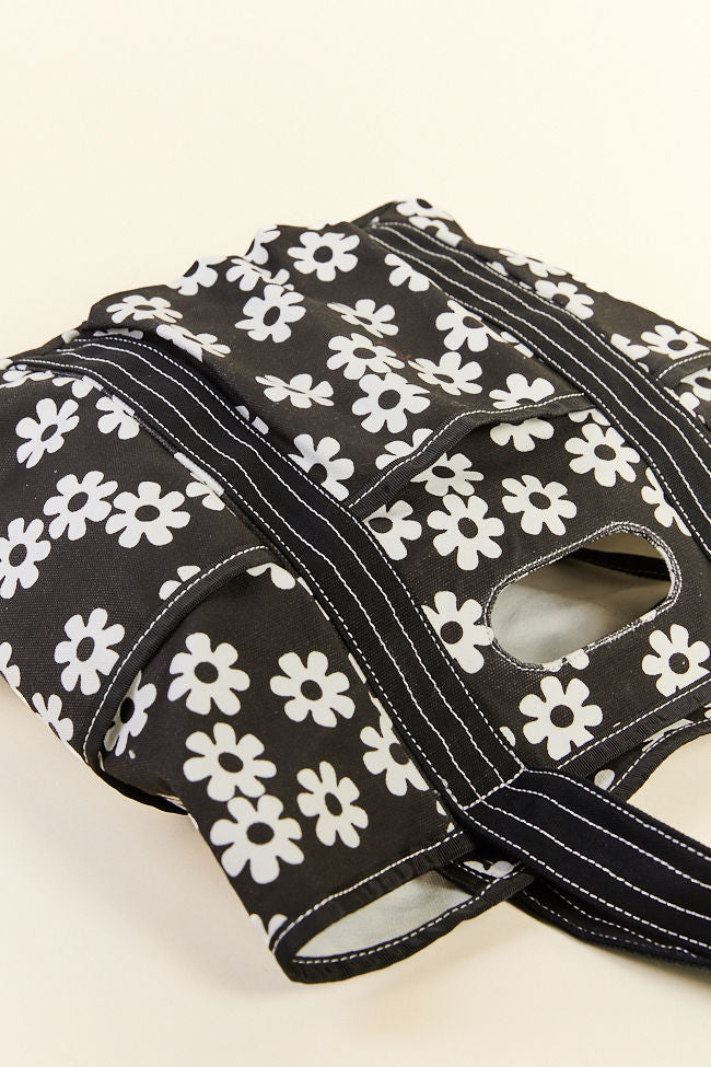 Daisy Daydreams Black Canvas Tote SALE