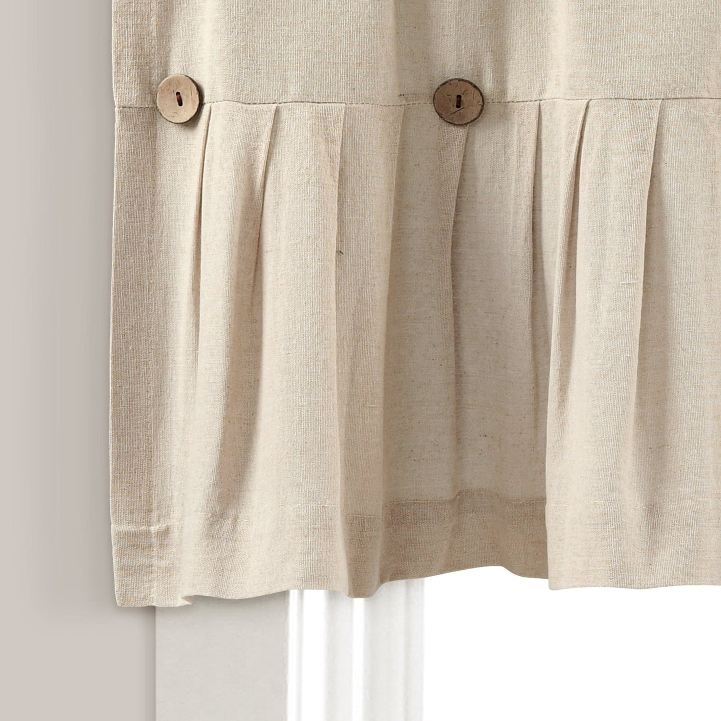 Linen Button Valance