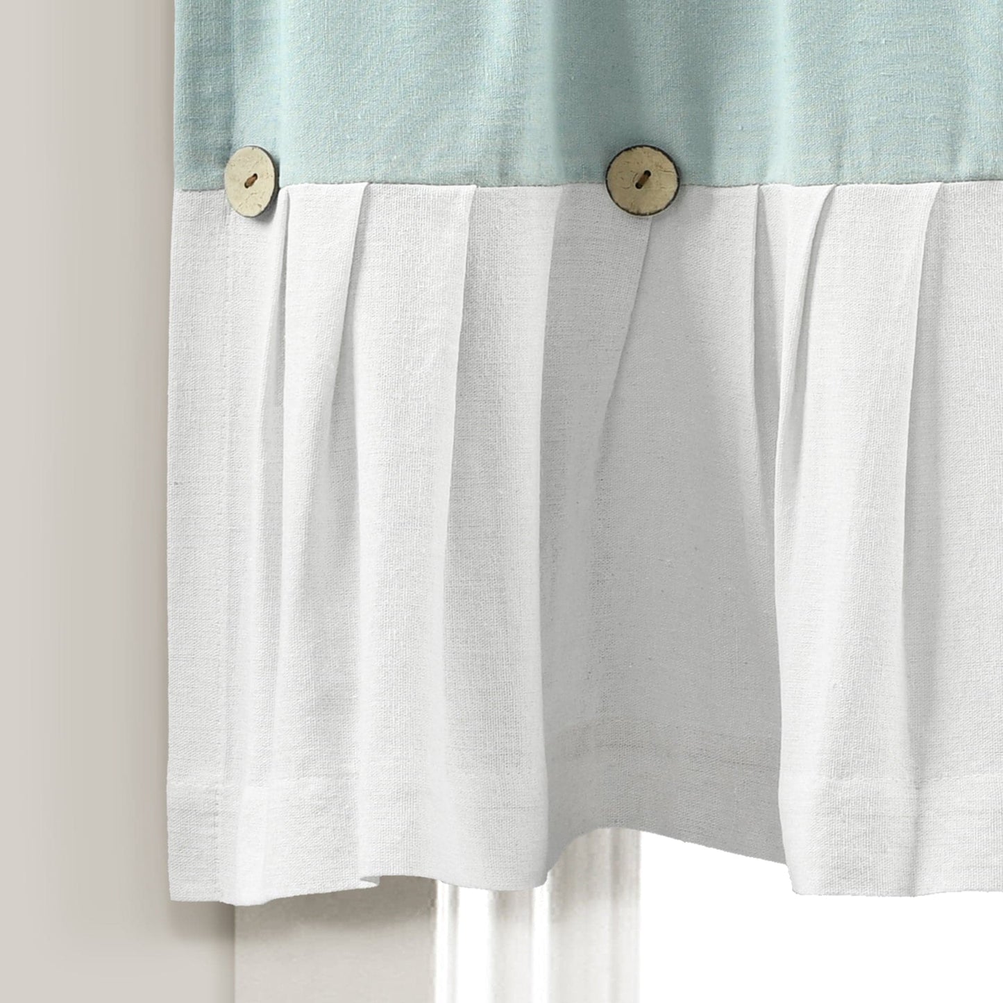 Linen Button Valance