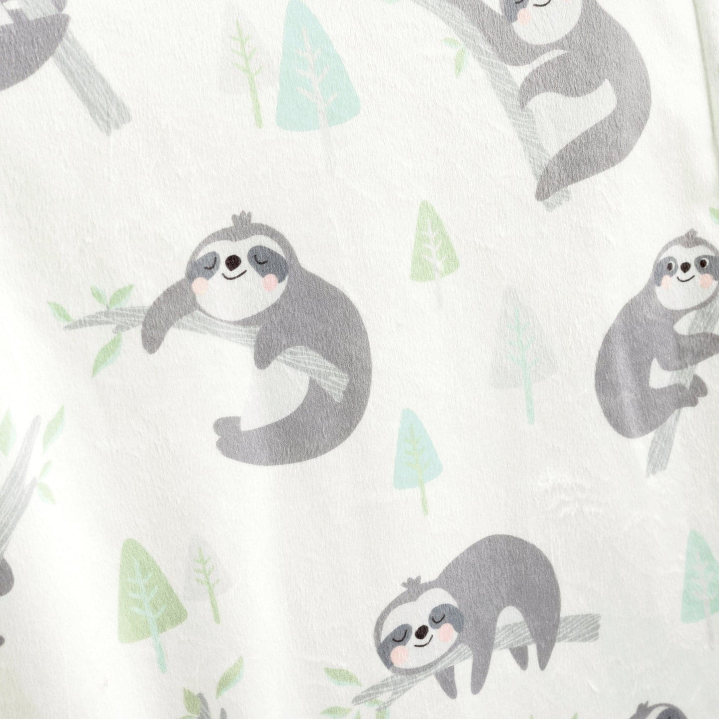 Hygge Sloth Soft Sherpa Baby Blanket