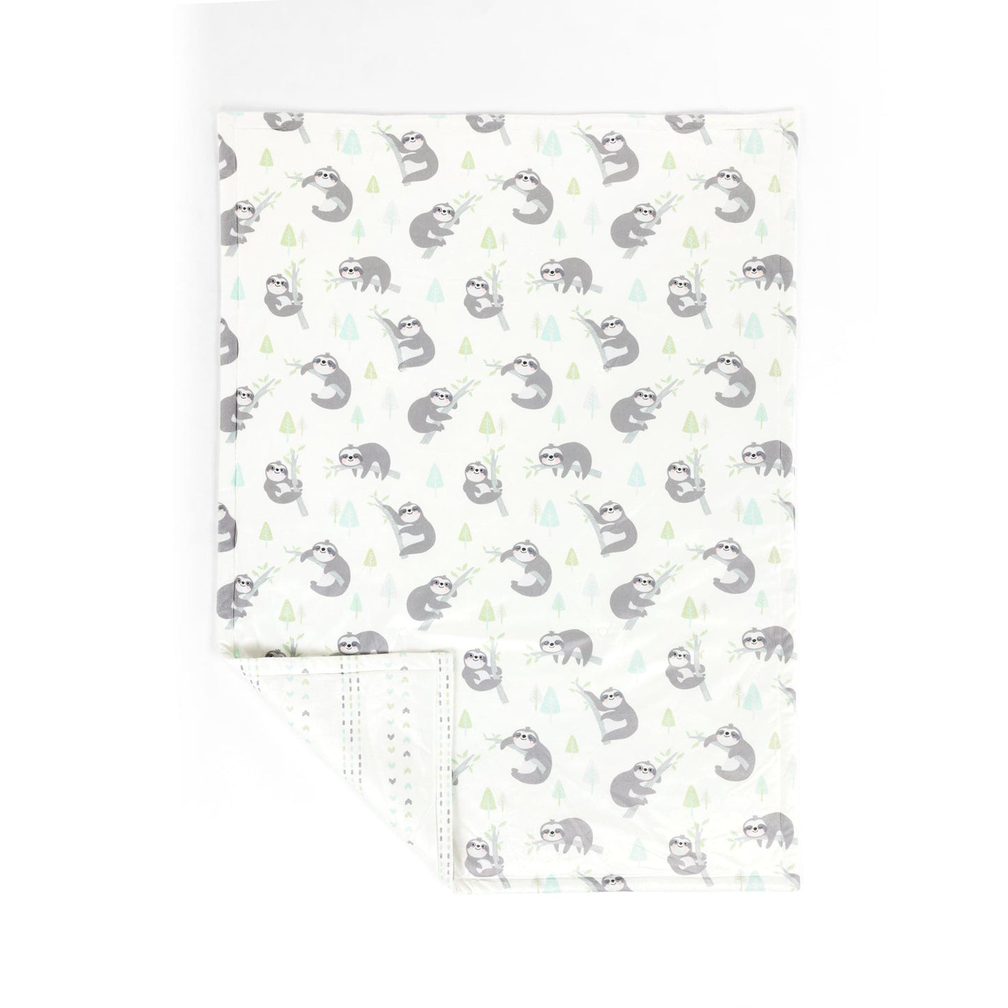 Hygge Sloth Reversible Soft & Plush Oversized Baby Blanket