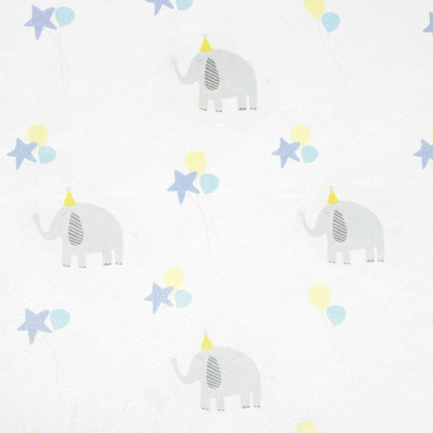 Elephant Balloon Soft & Plush Fitted Crib Sheet