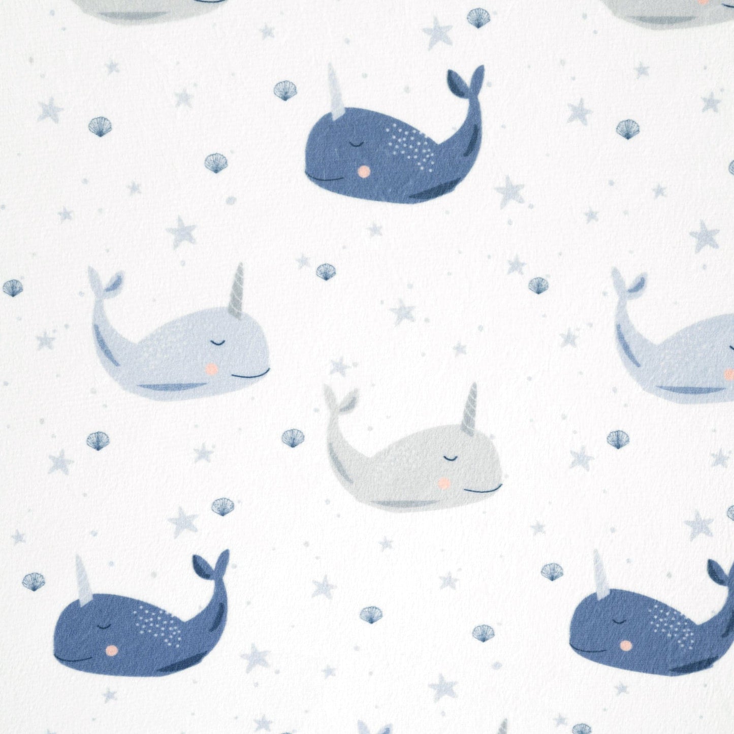 Narwhal Starfish Soft & Plush Changing Pad Cover