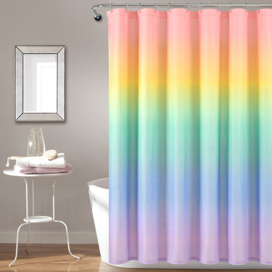 Rainbow Ombre Shower Curtain