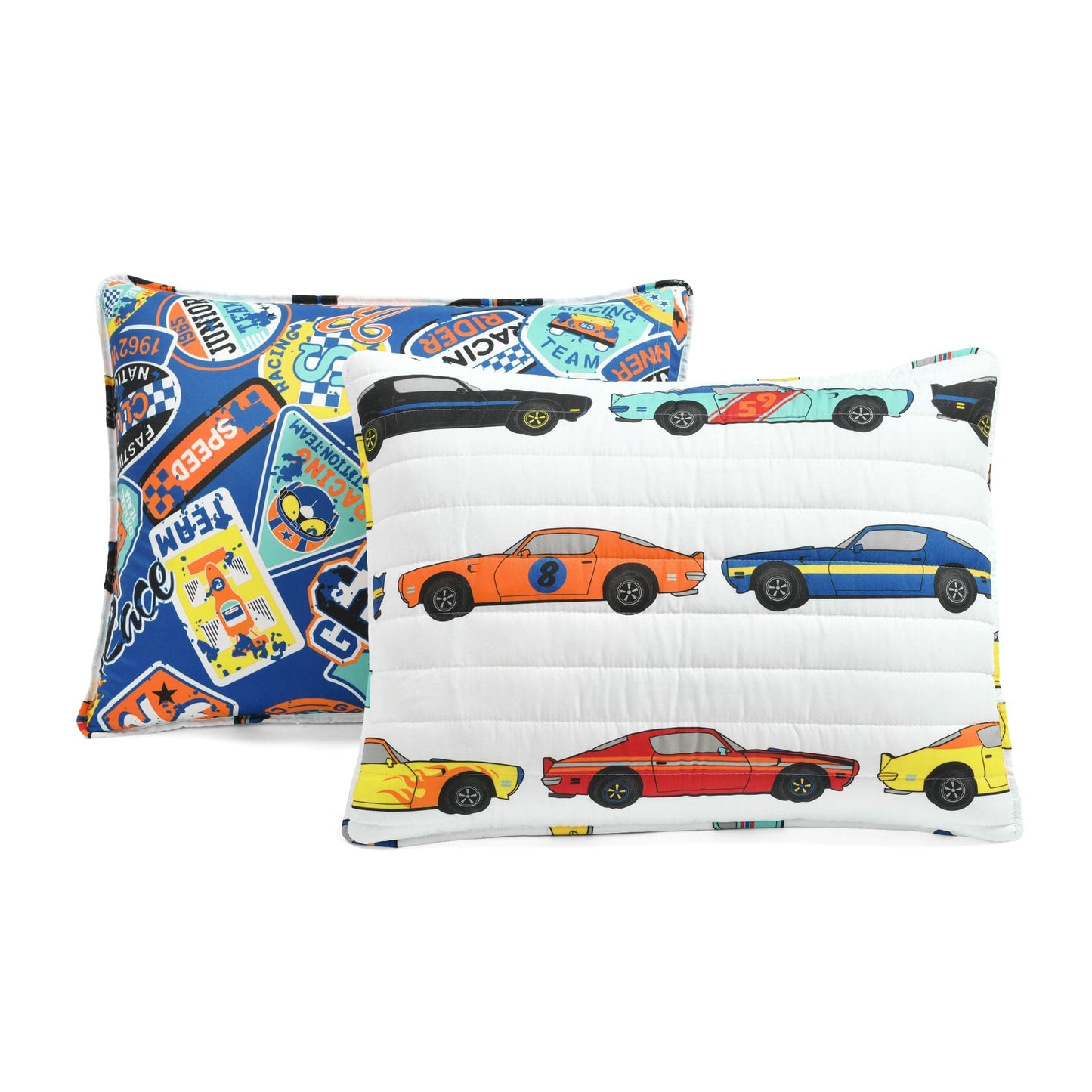 Race Cars Quilt 2 Piece Set Twin Size