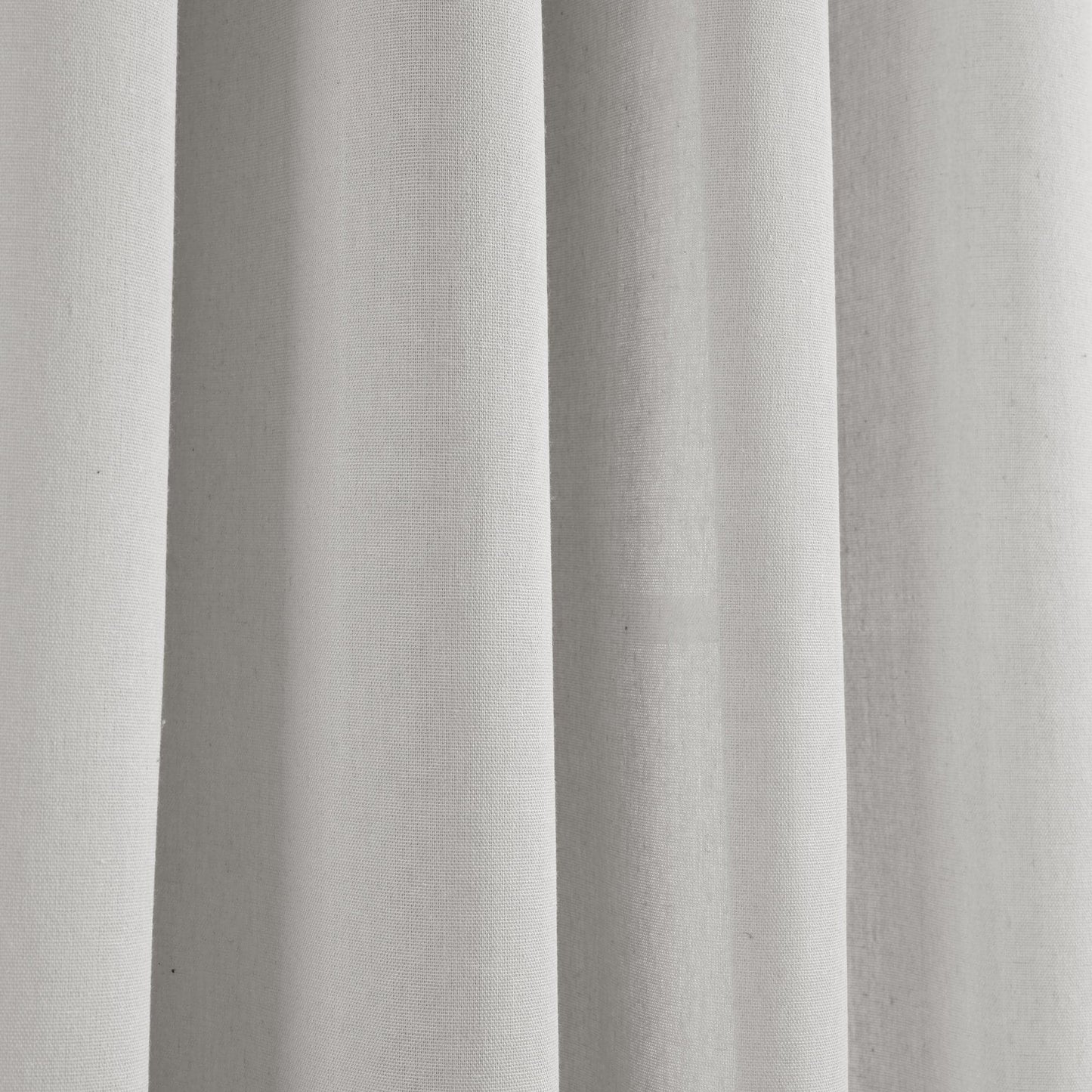 Faux Linen Grommet Window Curtain Panel Set