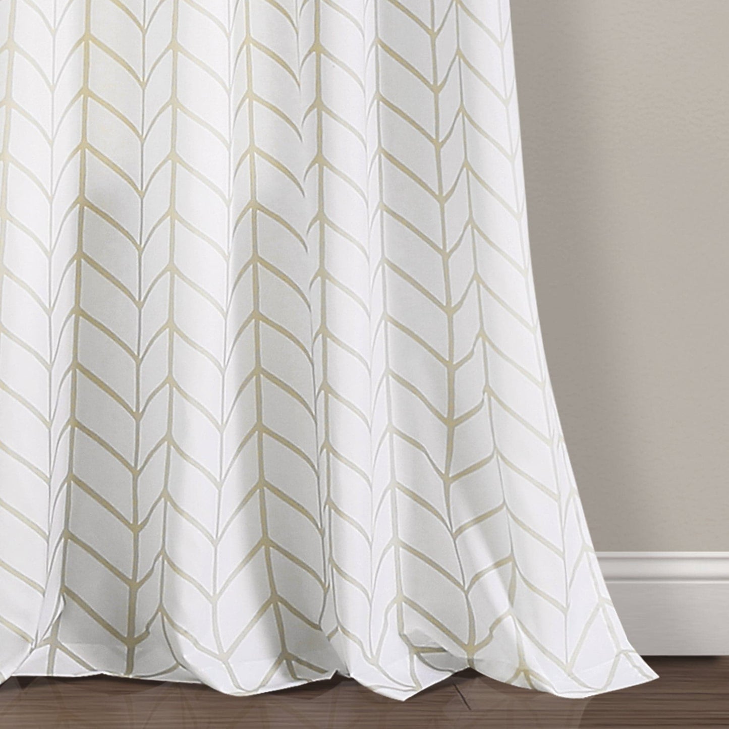 Calia Chevron Geo Window Curtain Panels Set