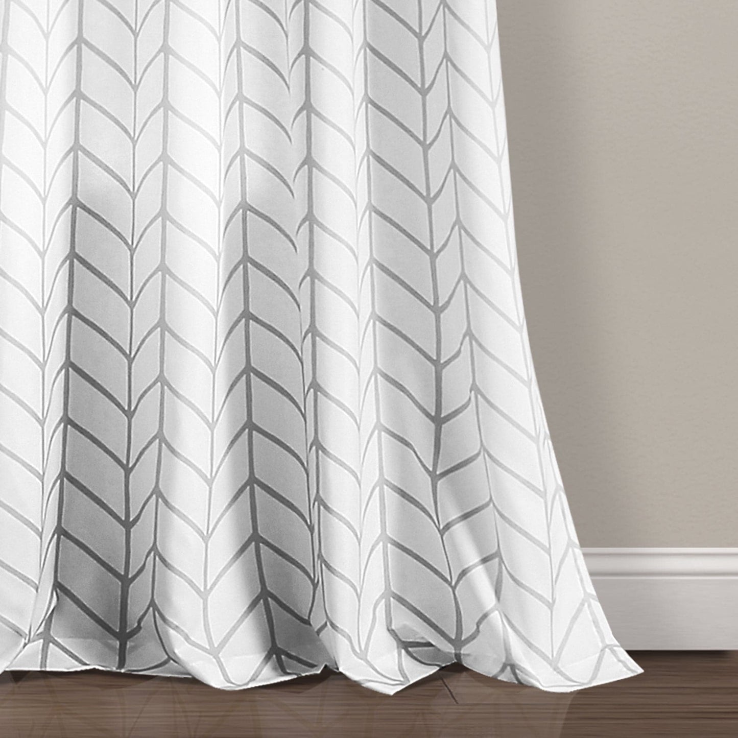 Calia Chevron Geo Window Curtain Panels Set