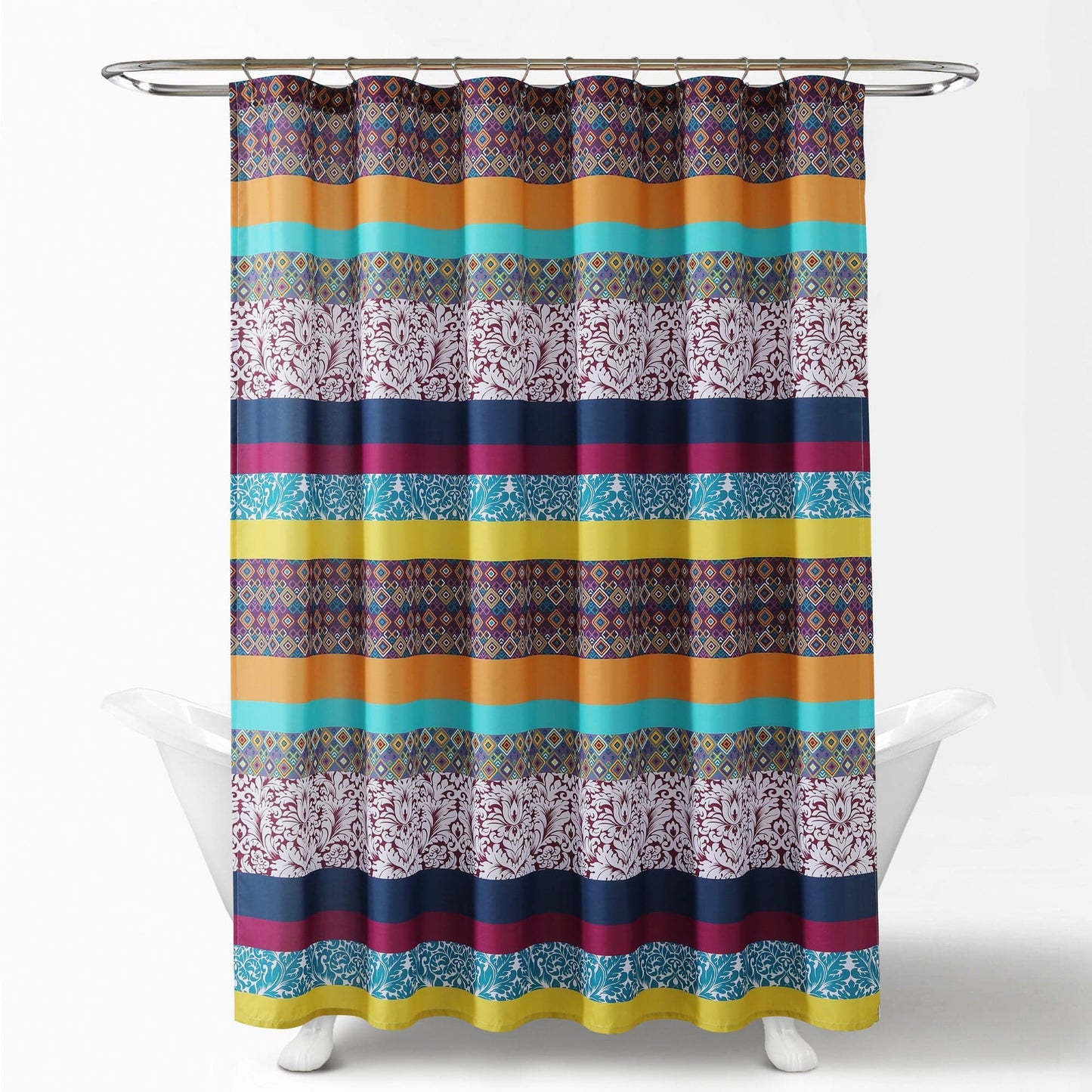 Boho Stripe Shower Curtain