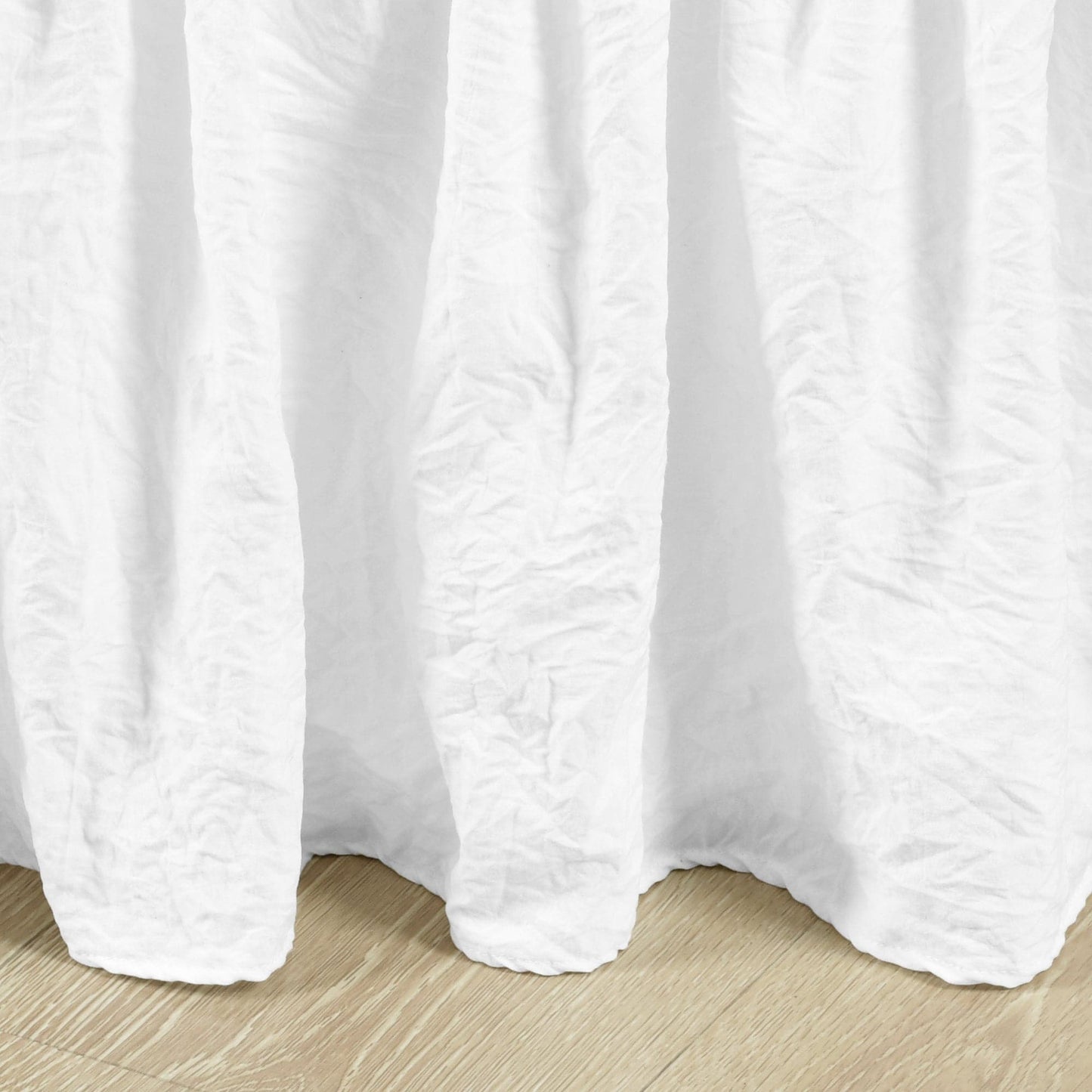 Ruched Ruffle Elastic Easy Wrap Around Bed Skirt