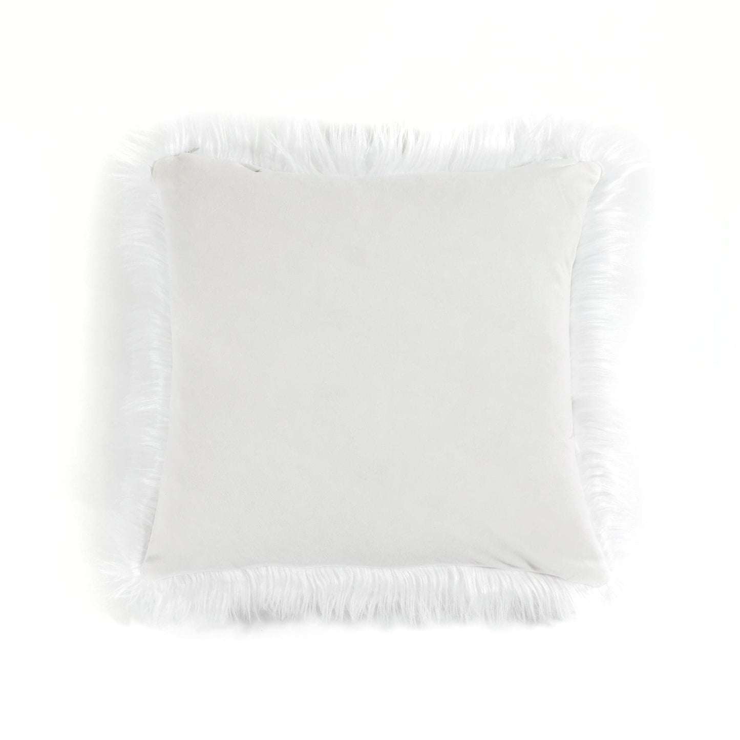 Mongolian Luca Soft Faux Fur Decorative Pillow Cover