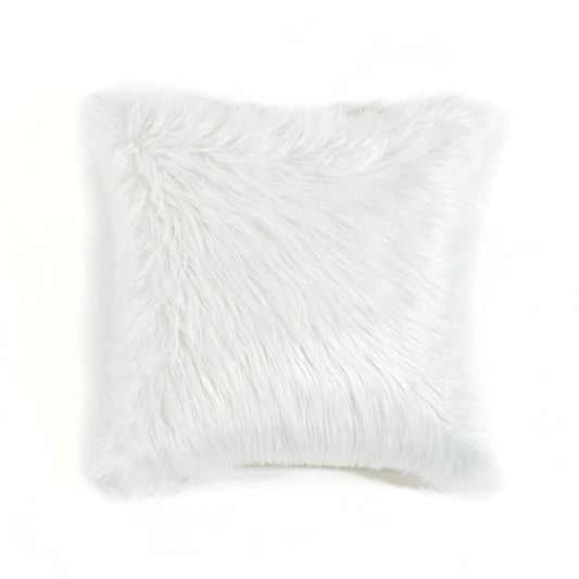 Mongolian Luca Soft Faux Fur Decorative Pillow Cover