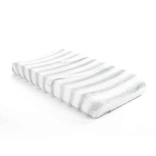 Watercolor Stripe Soft & Plush Changing Pad Cover