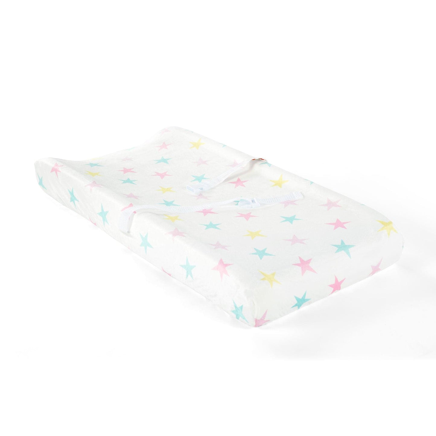 Rainbow All Over Stars Soft & Plush Changing Pad Cover