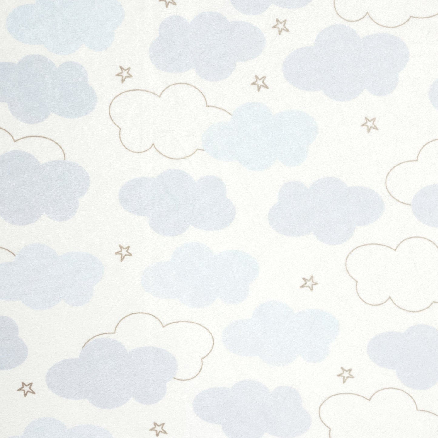 Goodnight Little Moon Clouds Soft & Plush Fitted Crib Sheet