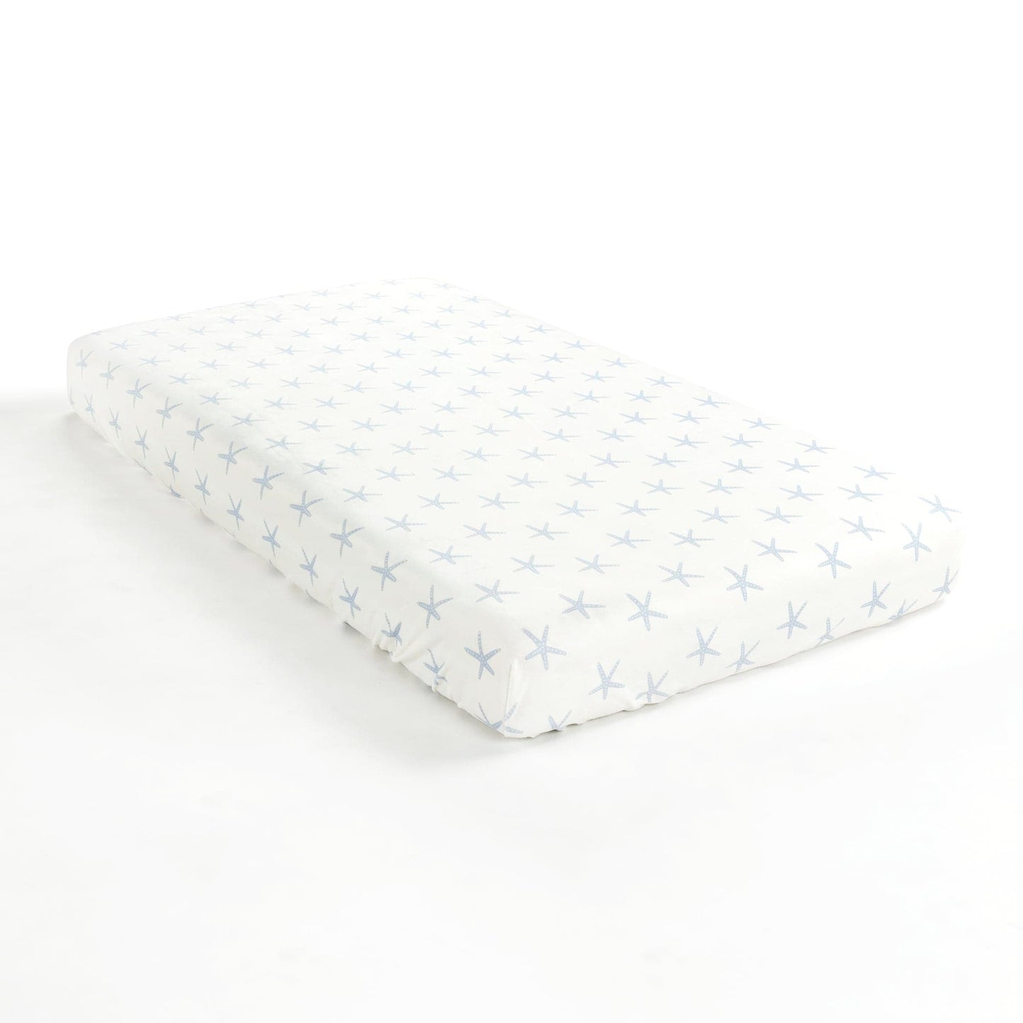 Narwhal Starfish Stars All Over Soft & Plush Fitted Crib Sheet