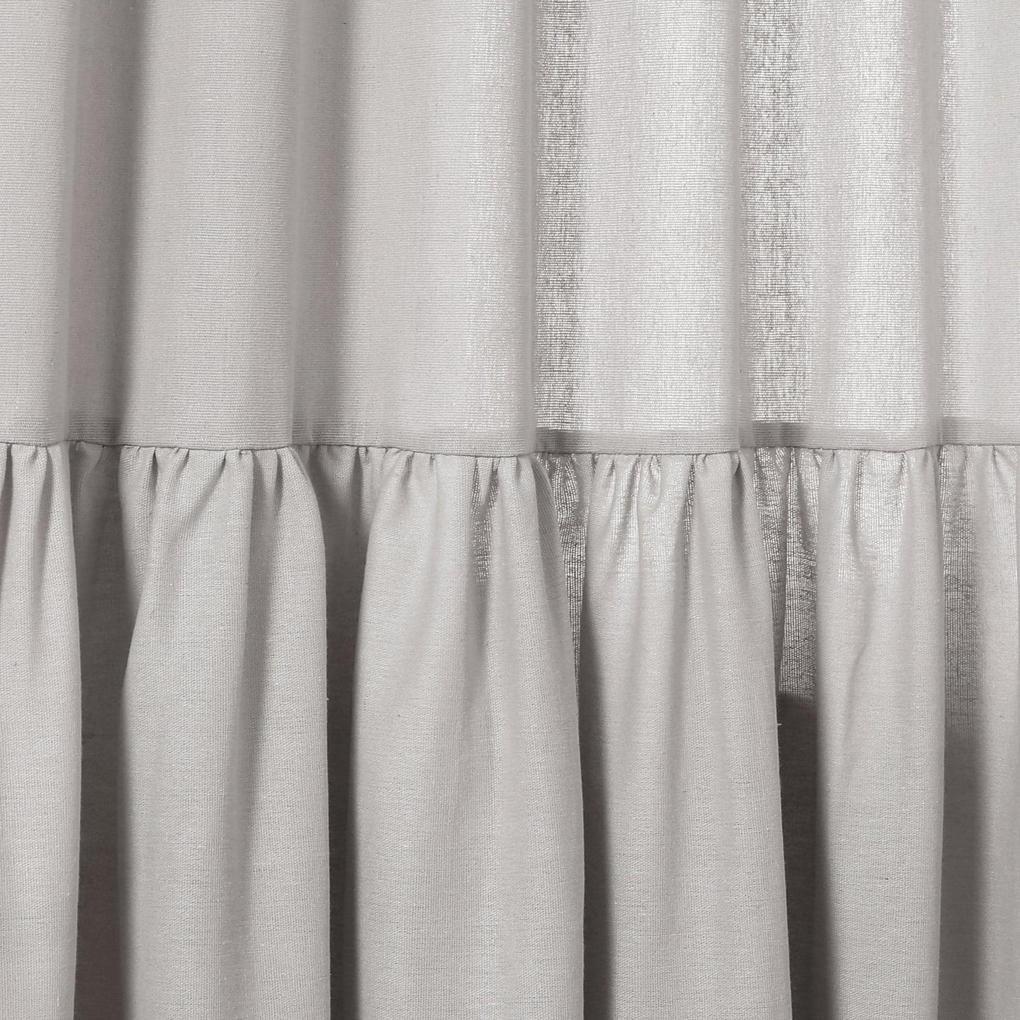 Farmhouse Faux Linen Tab Top Window Curtain Panel