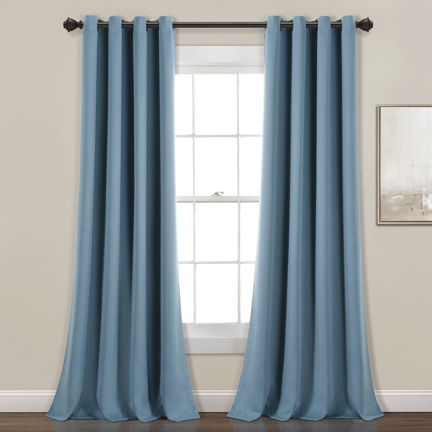 Insulated Grommet Blackout Window Curtain Panel Set