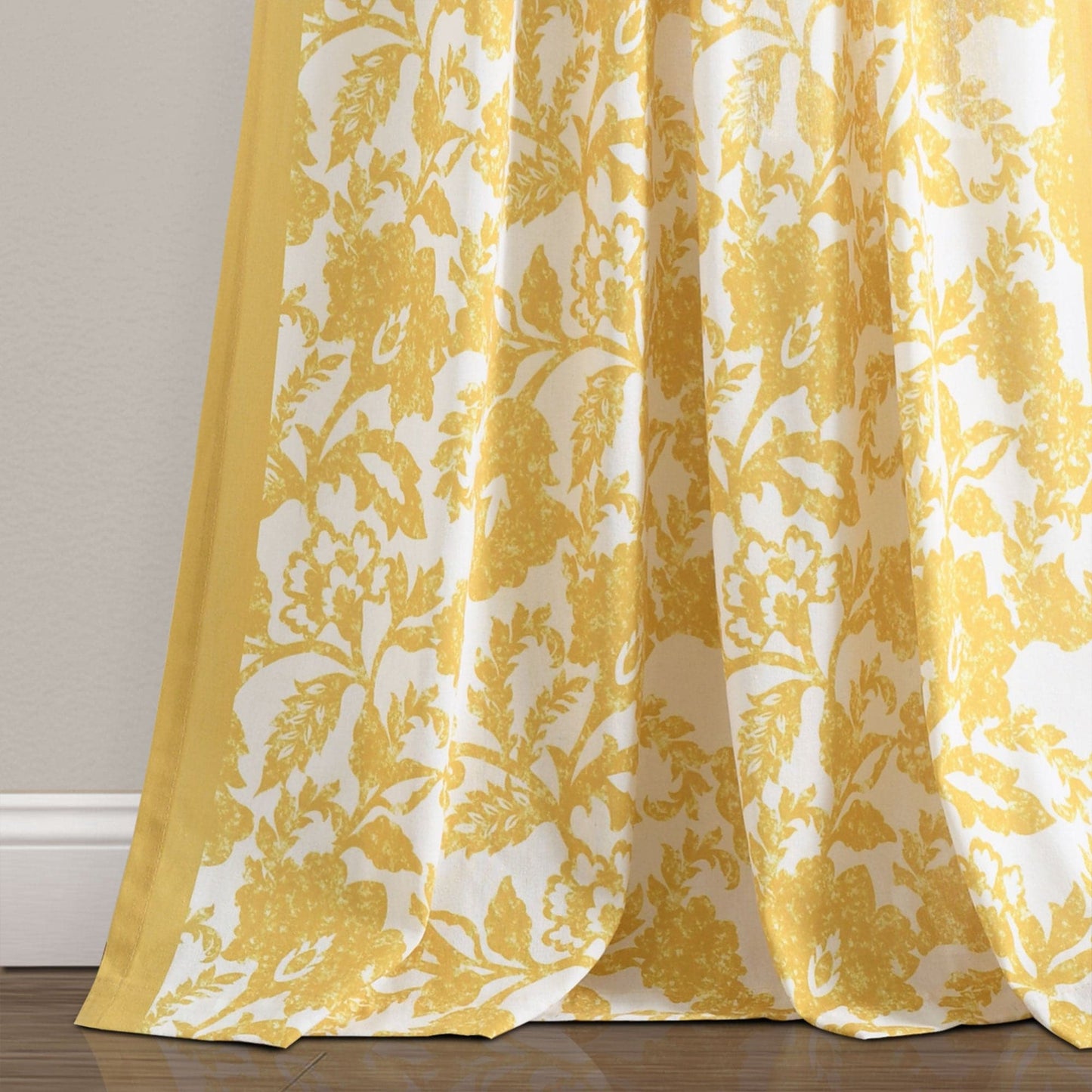 Emma Textured Jacobean Window Curtain Panel