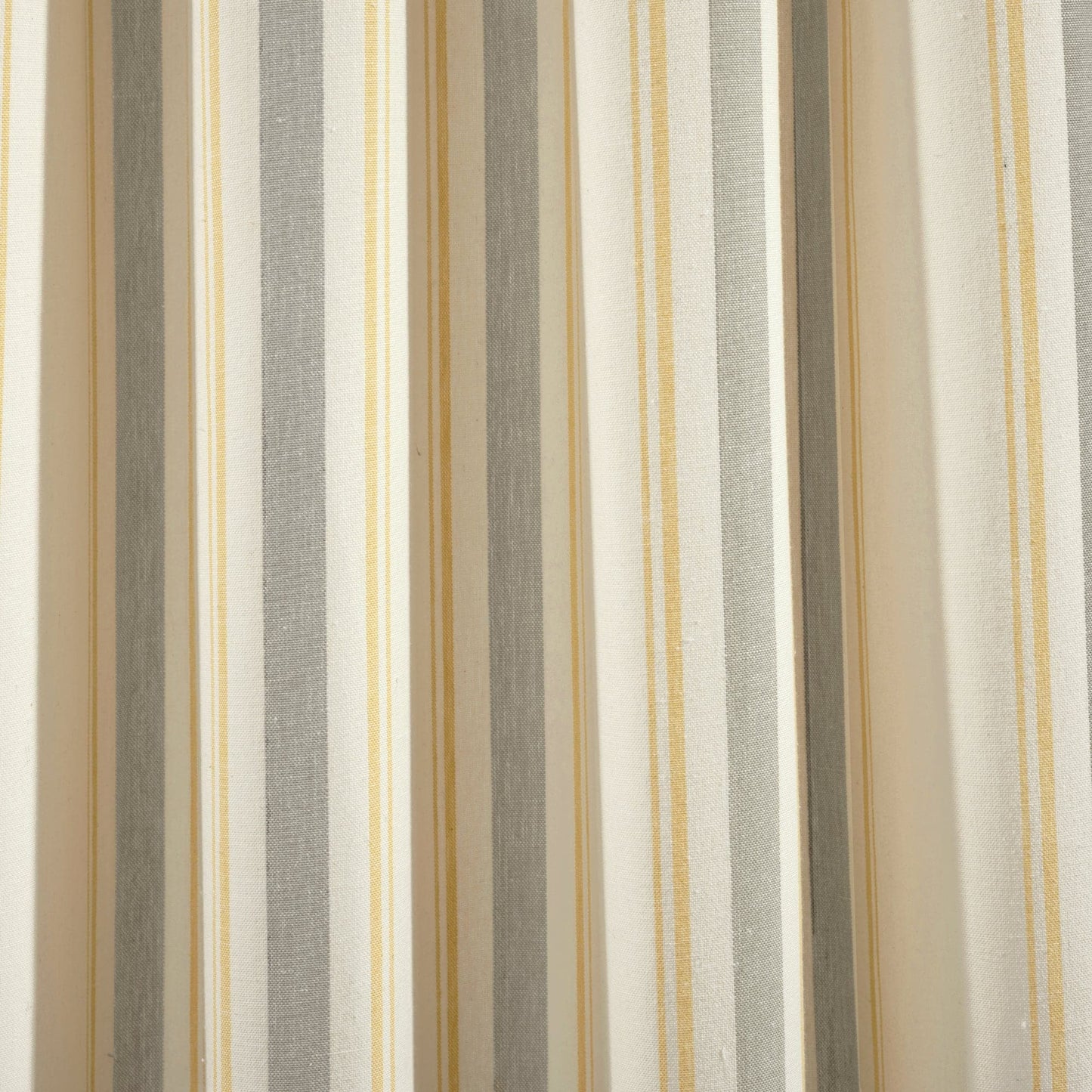 Farmhouse Stripe Yarn Dyed Recycled Cotton Window Curtain Panel Set