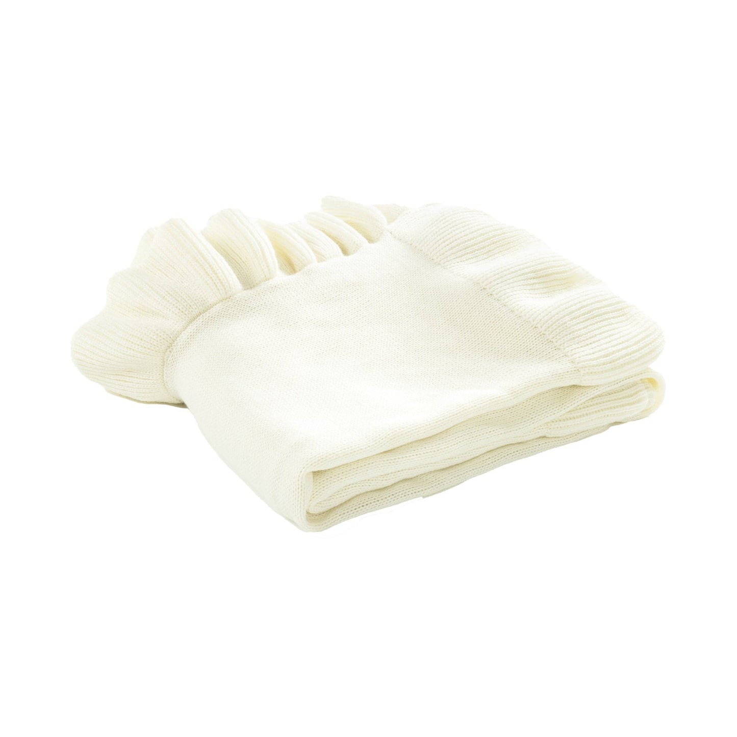 Reyna Soft Knitted Ruffle Throw