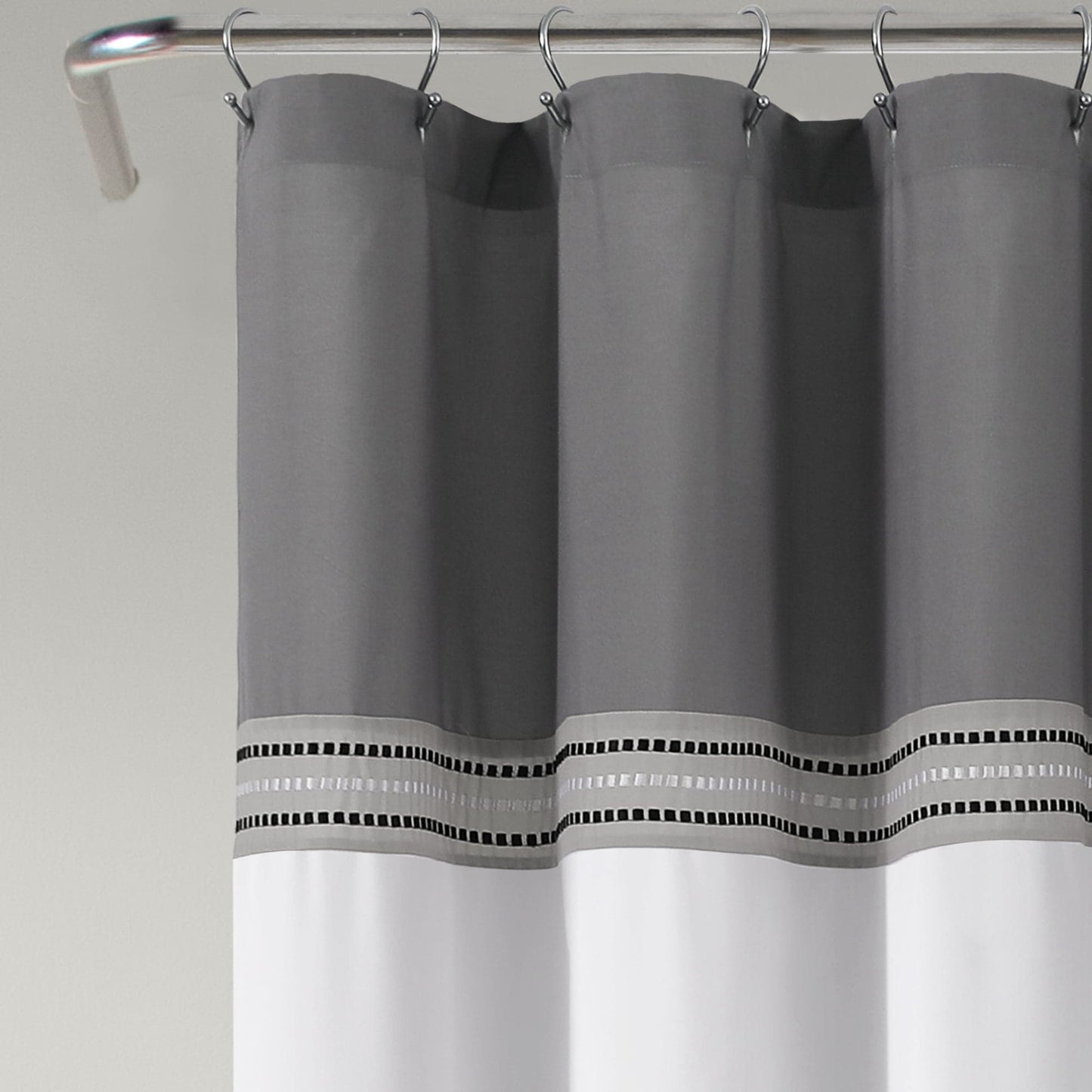 Terra Embroidery Shower Curtain