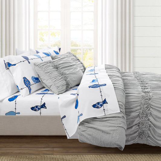 Rowley Birds 6 Piece Soft Sheet Set