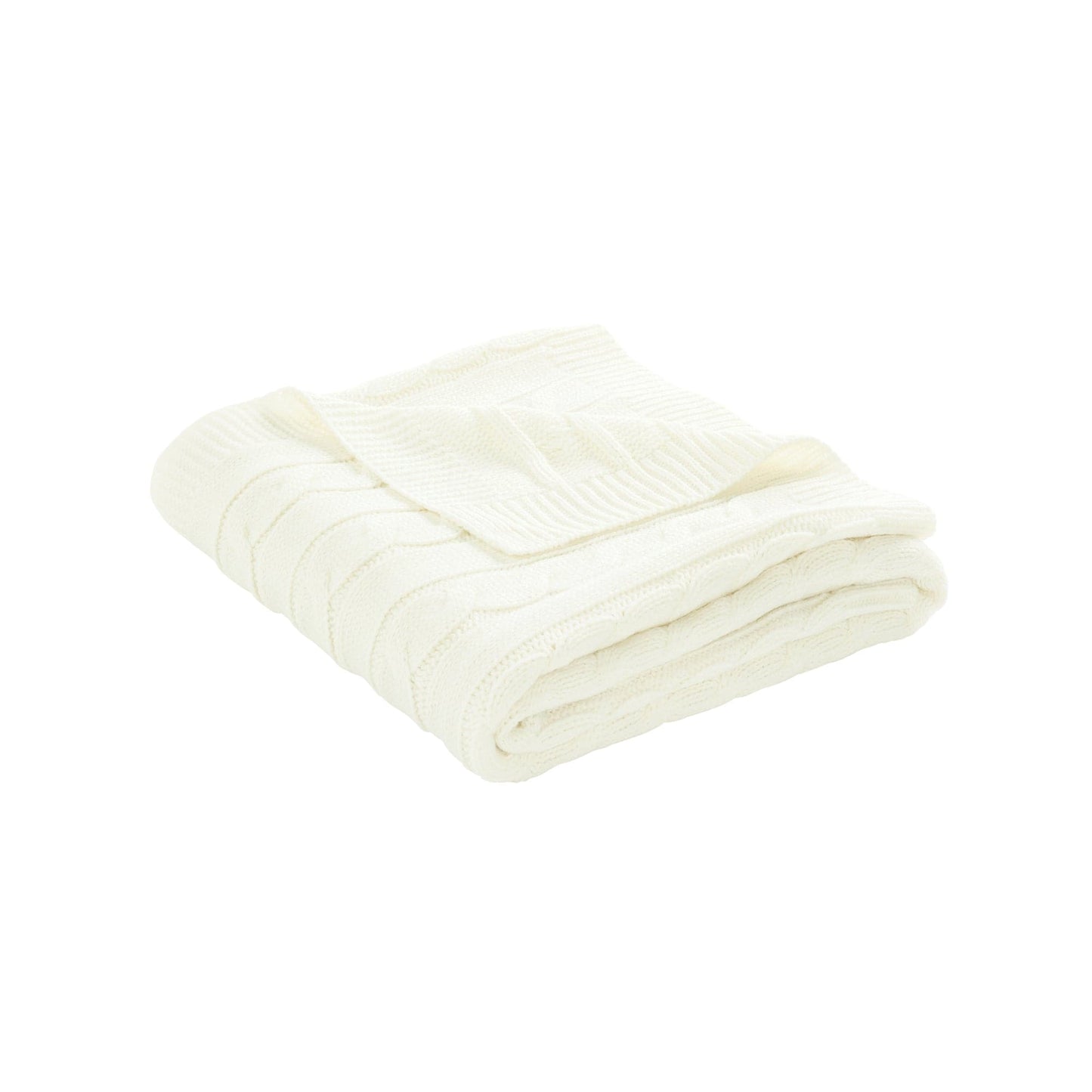 Cable Soft Knitted Baby Blanket