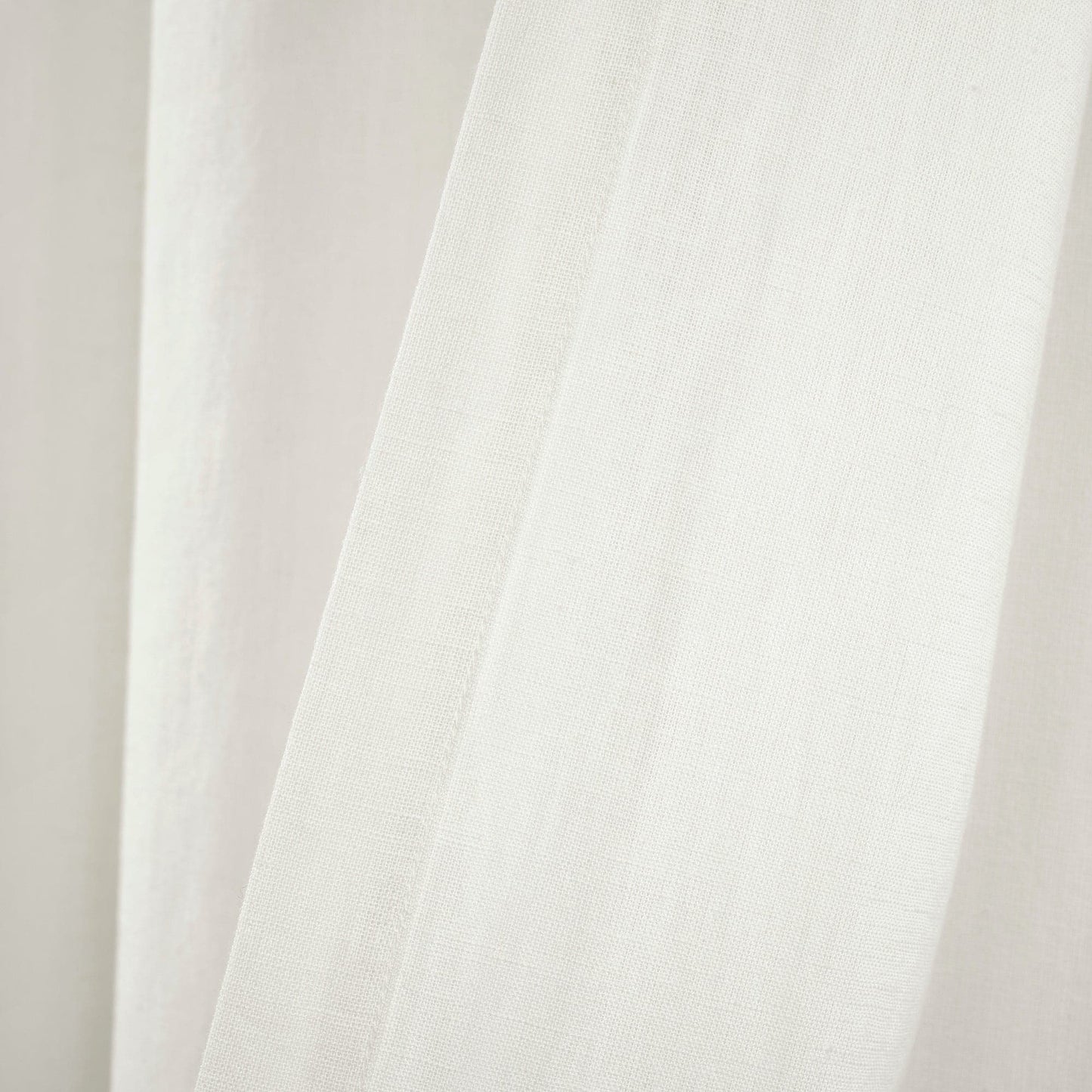 Belgian Flax Prewashed Linen Rich Cotton Blend Window Curtain Panel