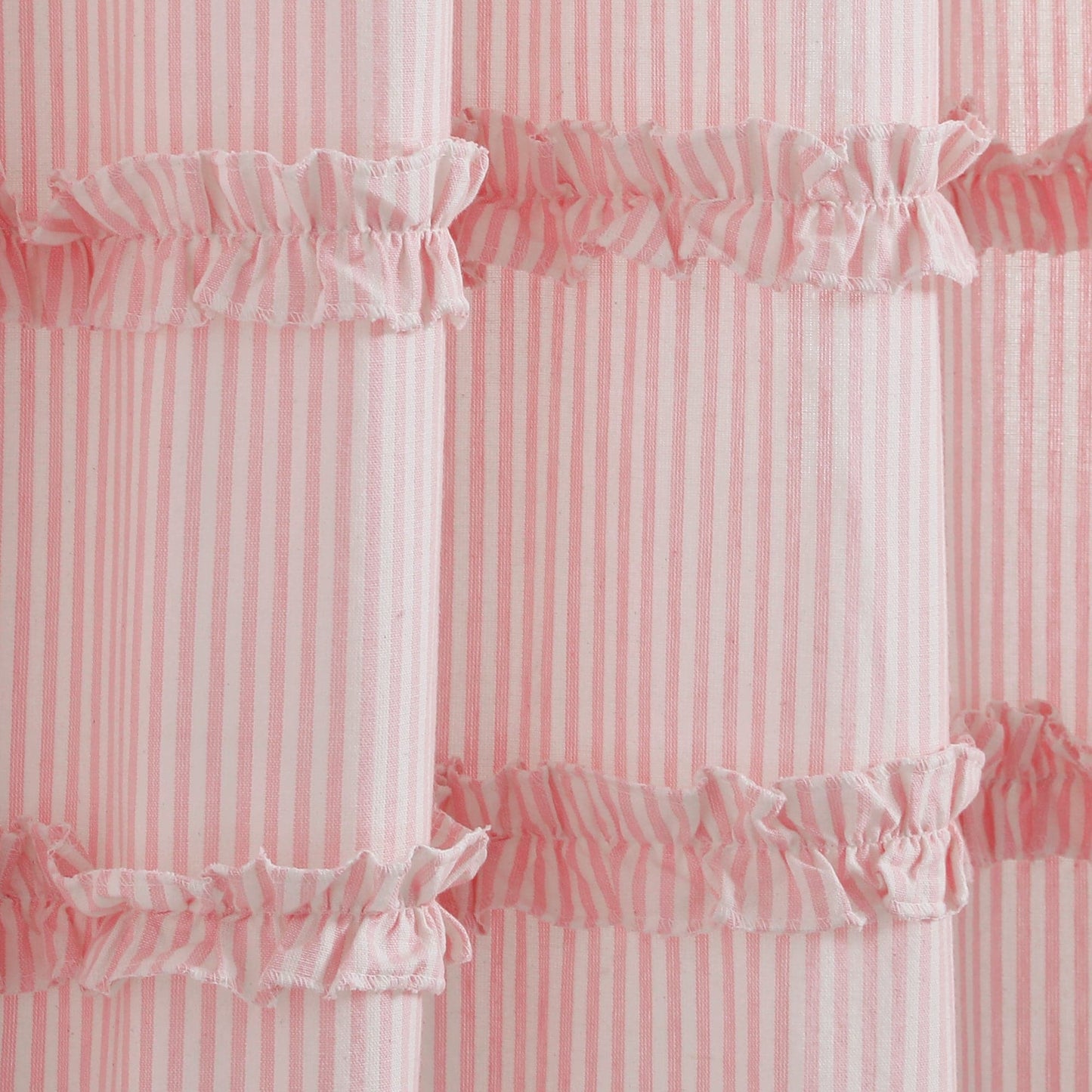 Vintage Stripe Yarn Dyed Window Curtain Panel Set