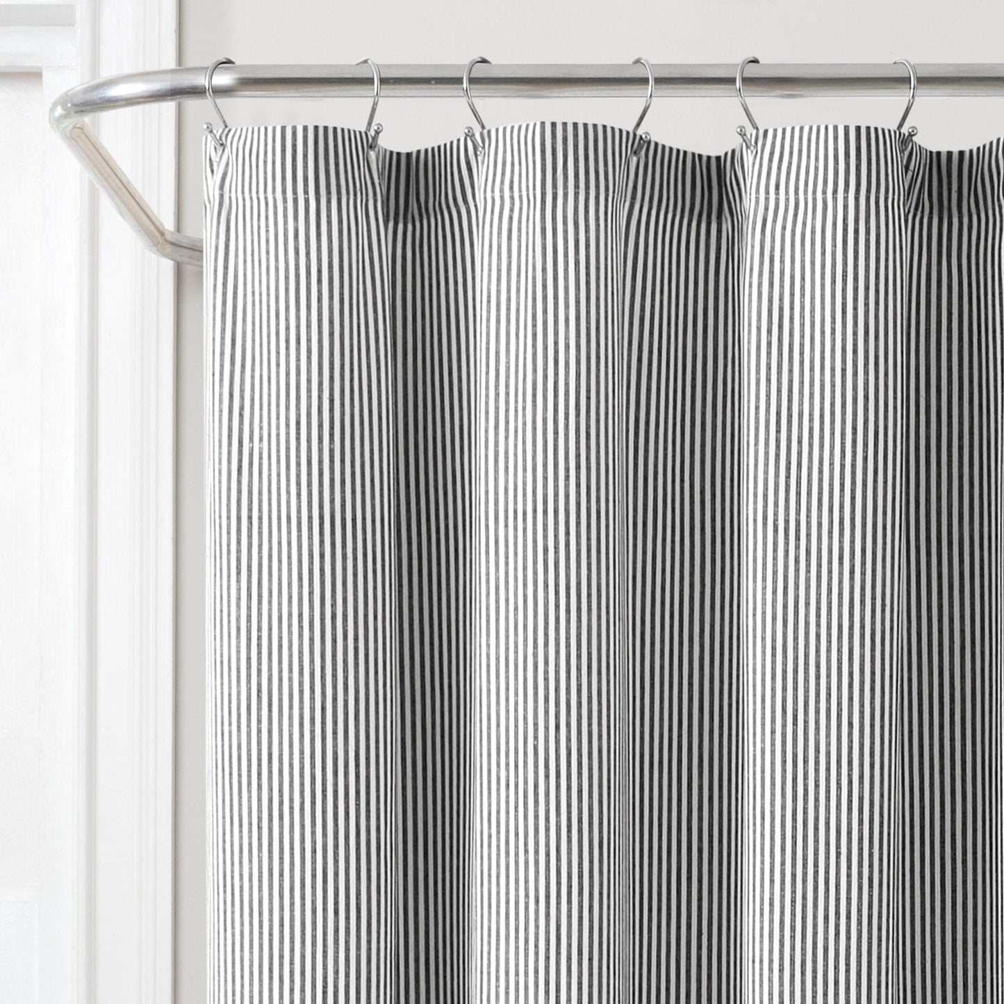 Vintage Stripe Yarn Dyed Cotton Shower Curtain