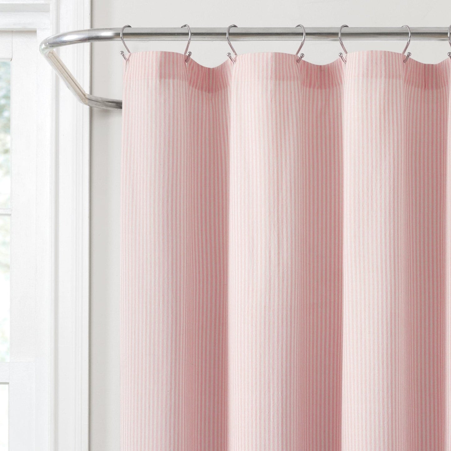 Vintage Stripe Yarn Dyed Cotton Shower Curtain