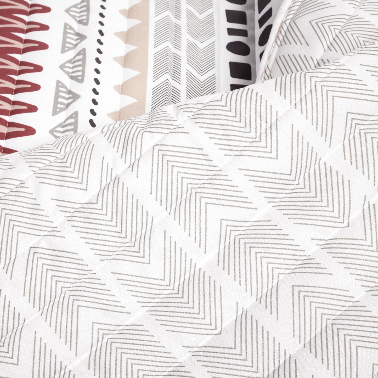 Southwest Stripe Reversible 3 Piece Quilt Set