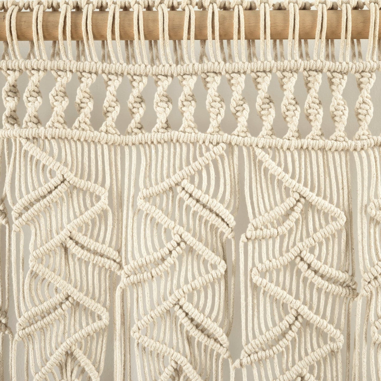 Boho Macrame Leaf Cotton Valance