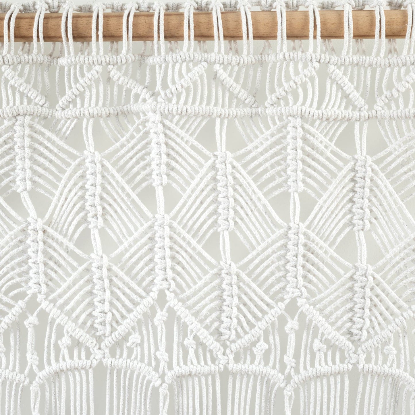 Boho Macrame Tassel Cotton Valance