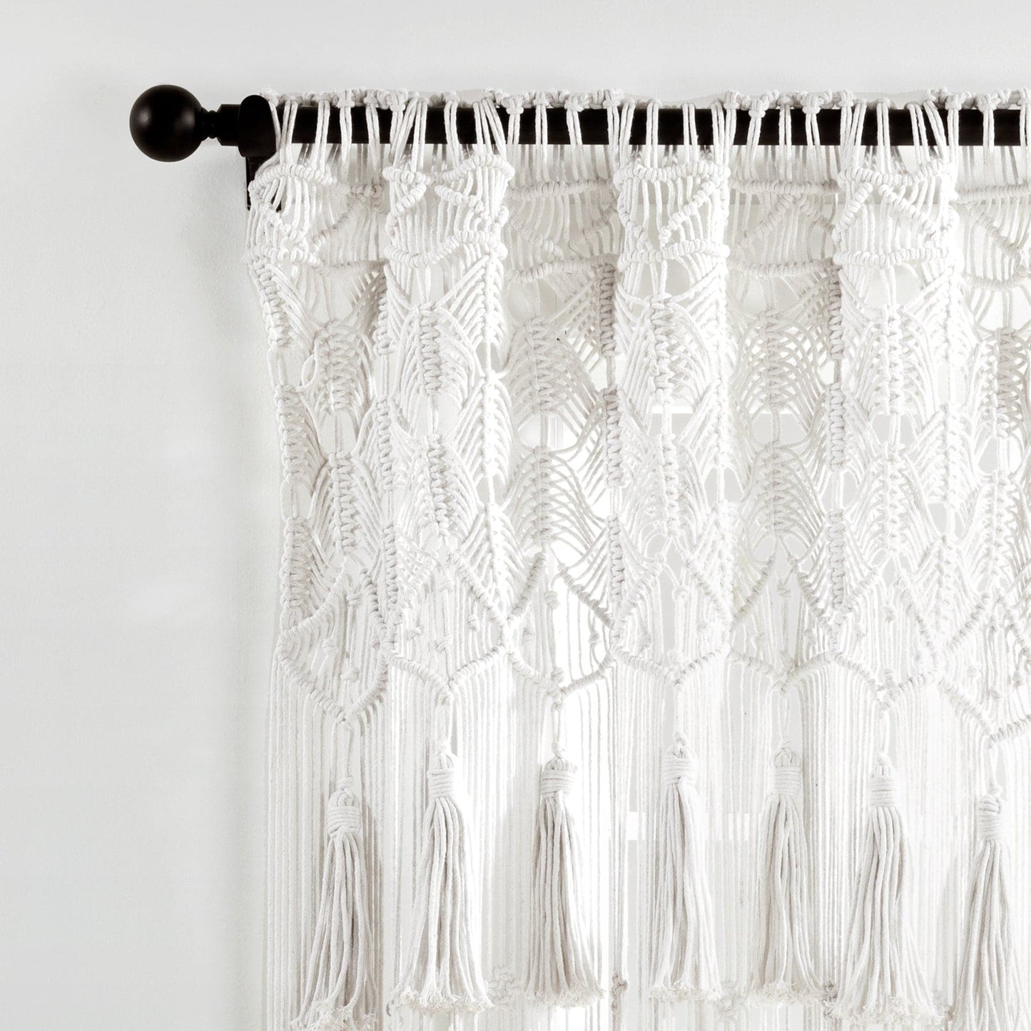 Boho Macrame Tassel Cotton Window Curtain