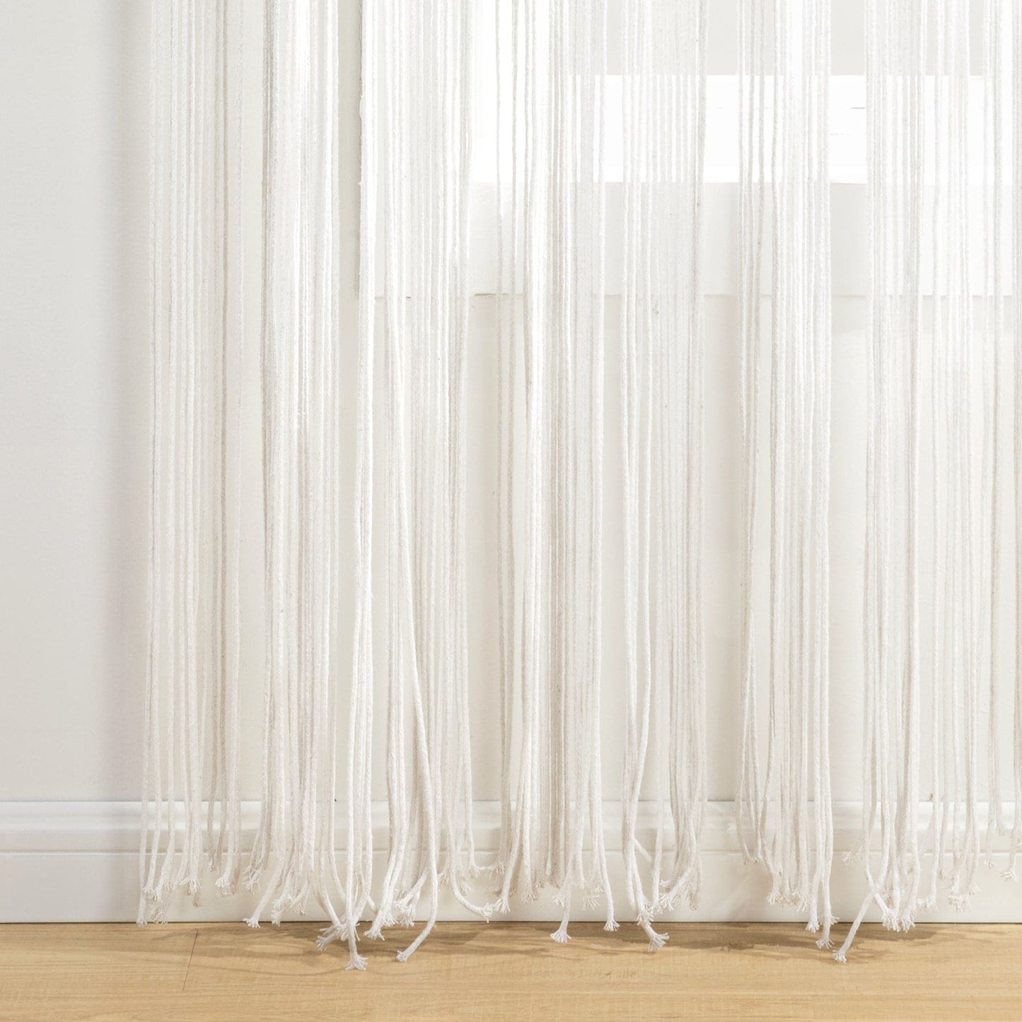 Boho Macrame Tassel Cotton Window Curtain