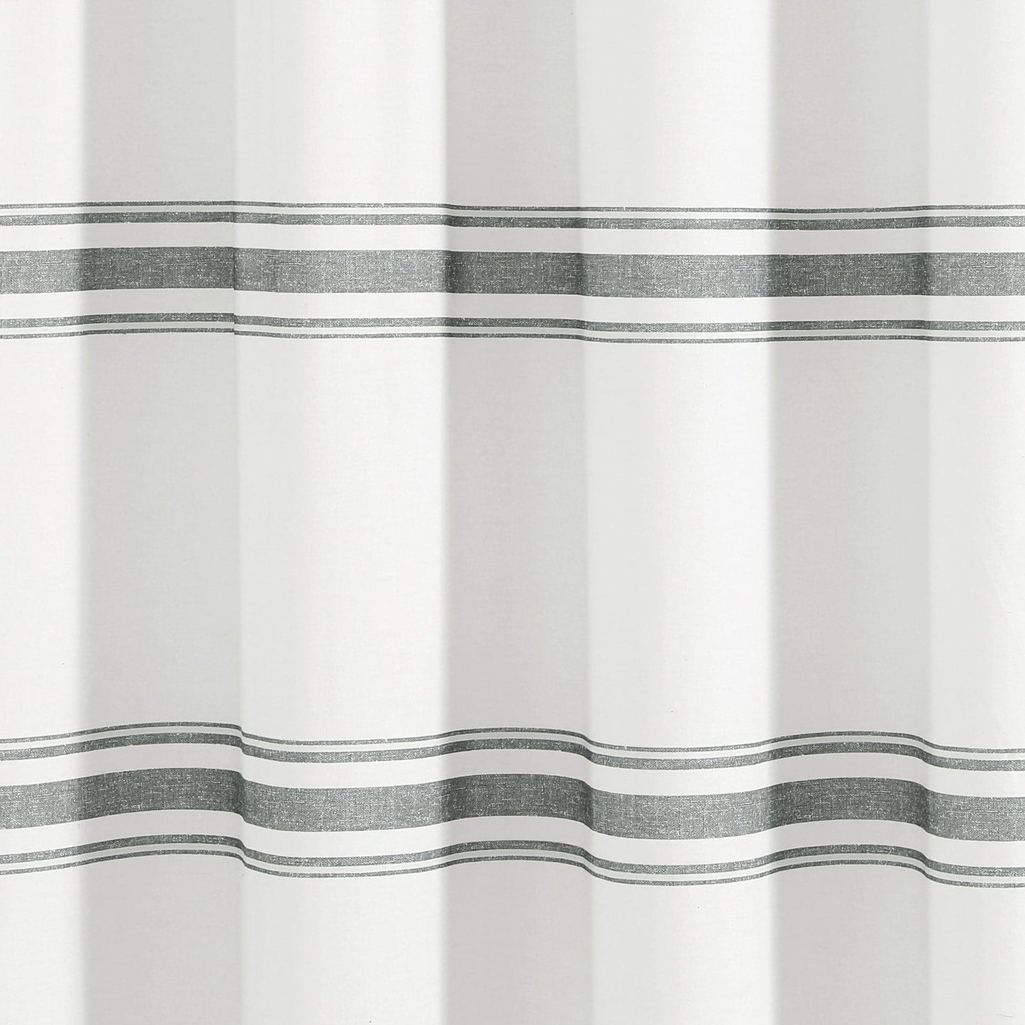 Farmhouse Stripe 100% Cotton Shower Curtain